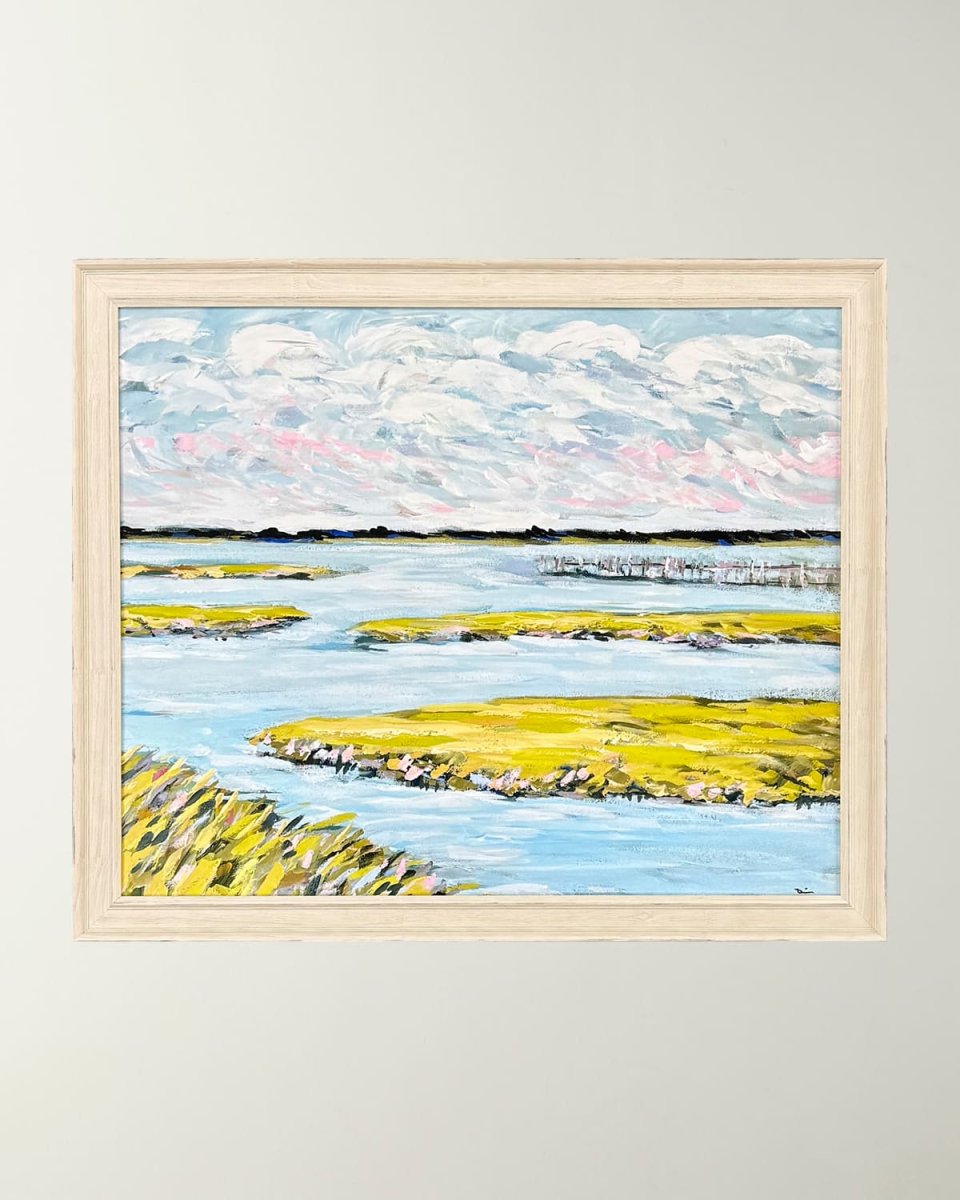 "Marsh Day" Hand-Embellished Giclee by Maren Devine